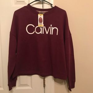 Ladies Medium Calvin Klein Sweatshirt Brand New MSRP $59.50